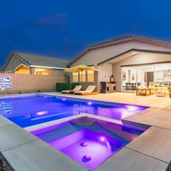 Serene Poolside Retreat | Sunset View & Patio Life