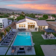 Pool, Volleyball Court & Views | Modern DHS Home